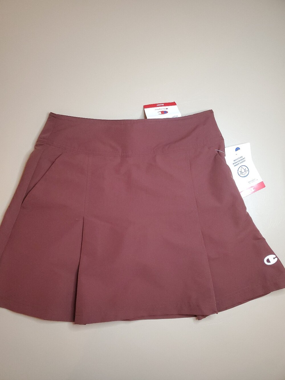 NWT Champion Ruby A-Line Pleated Mini Skirt Skort Women's Size 2 Side Zip - Picture 4 of 12